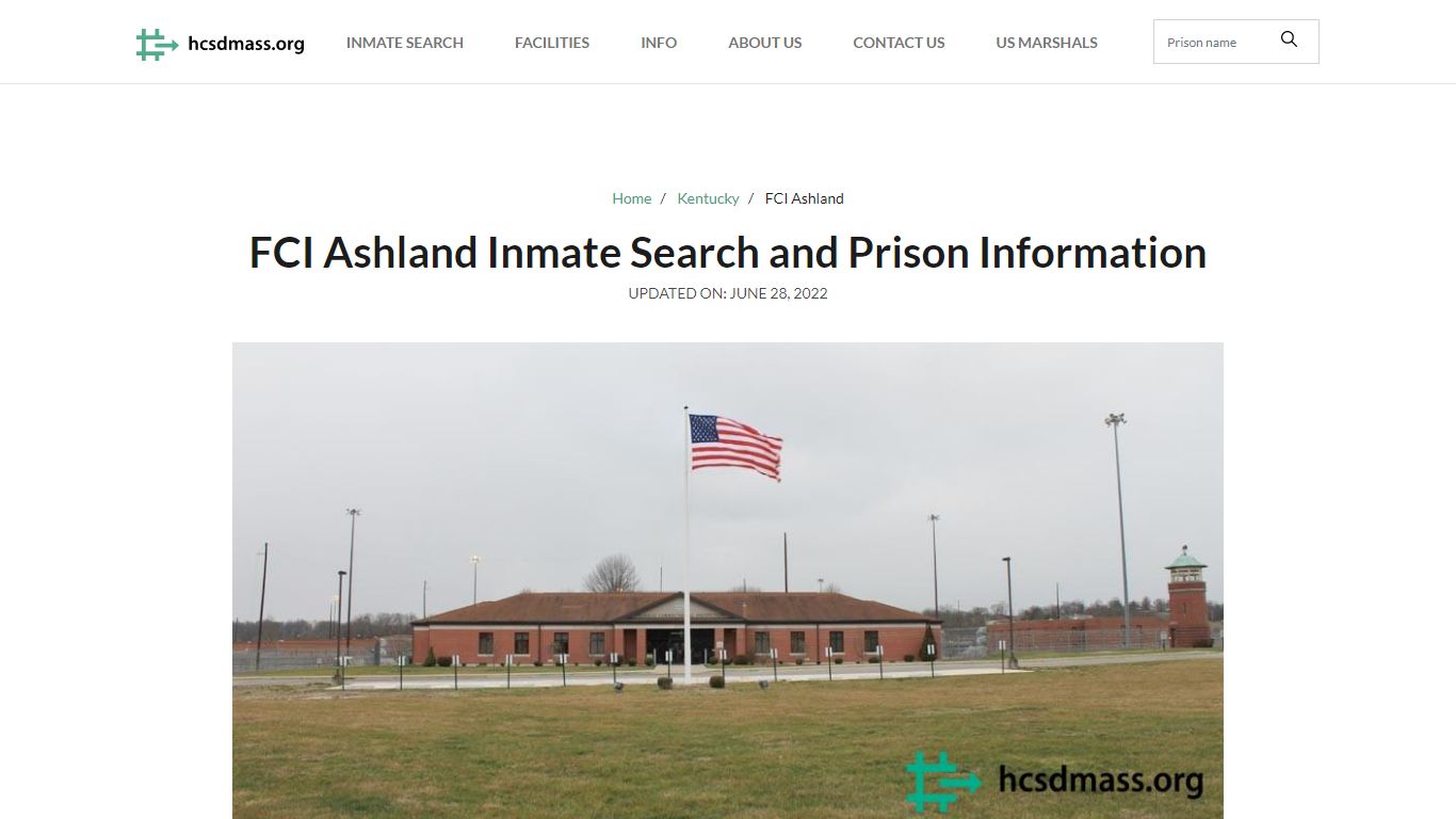 FCI Ashland Inmate Search, Visitation, Phone no. & Mailing ...